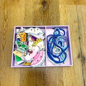 Melissa and Doug Lacing Puzzle Toy Set